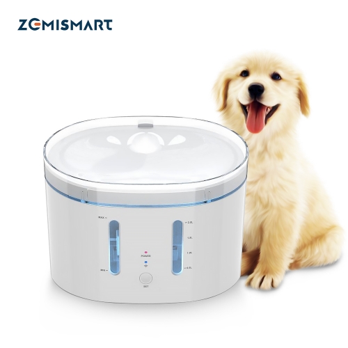 Zemismart Smart Pet Water Dispenser App Control Wifi Automatic Drinking High Temperature Sterilization Quadruple Filtering Circulating Water