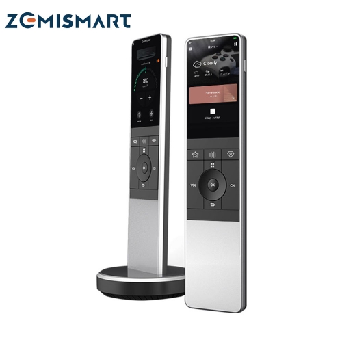 Zemismart Tuya WiFi Smart Remote Control with HD Touch Screen Wireless Charging Base Voice Control Smart Devices iRemote Control