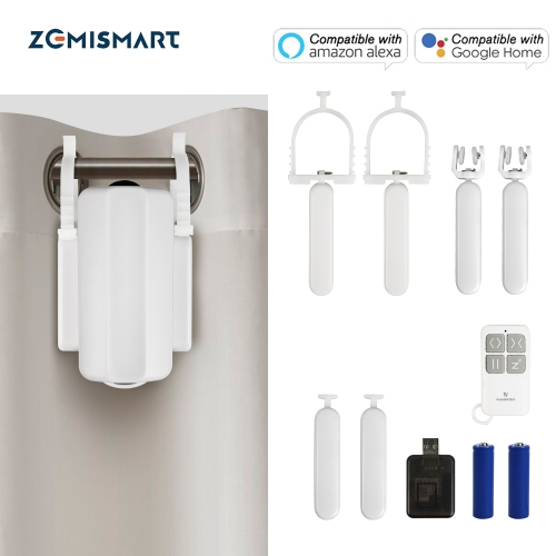 Zemismart Tuya Smart Curtain Driver For Roman curtains Track Smart Life Alexa Google Home Control