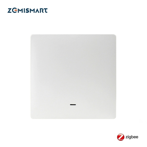 Zemismart Tuya Zigbee Wireless Switch Battery Wall Remote with Push Button Smart Life Alexa Google Home Control