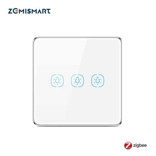 Zemismart Tuya Zigbee No Neutral Wall Switch, HomeKit Enable via ZMHK-01 Hub, Alexa Google Home Smart Life Light switches EU Standard