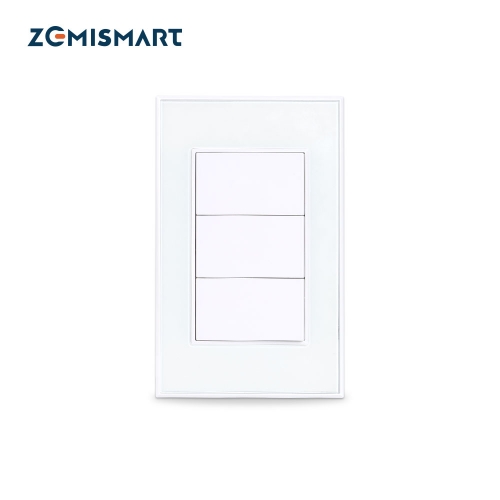 Zemismart Tuya Zigbee Smart 3 Gangs Light Switch Neutral Required Brazilian Wall Interrupter Alexa Google Home Work with HomeKit