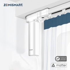 Zemismart Matter Over Thread Slide Curtain Smart HomeKit SmartThings Google Home APP Control by Siri Voice Control