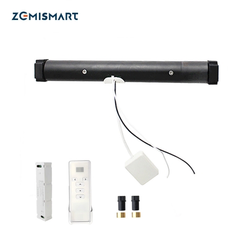 Zemismart Tuya Zigbee Electric Blind Motor Work with Smarthings Tuya Zigbee hub For Aluminum blinds Roman Honeycomb curtain