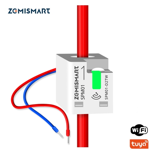 Zemismart Tuya WiFi Real-time Smart Energy Monitor Electric Energy Meter Smart Life App Home Assisstant 110V 240V