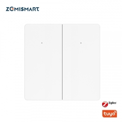 Zemismart Tuya Zigbee Light Switch No Neutral Alexa Google Home Smart Life APP Control Smart Wall Push Button Switch 1/2/3 Gang