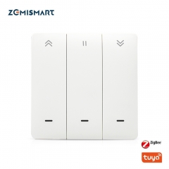 Zemismart WiFi Tuya Curtain Switch Wall Switch Work with Alexa Google Home Smart Life Timer Control