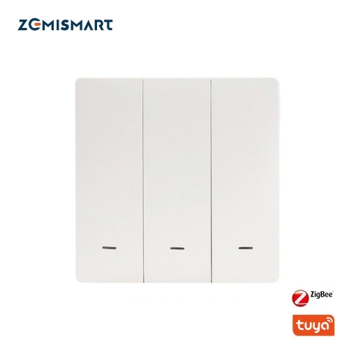 Zemismart Tuya Zigbee Light Switch Neutral Required EU Standard Alexa Google Home Timer Control Wall Push Button Switch