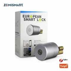 Zemismart Tuya Zigbee Smart Lock Core Cylinder Intelligent Security Door Lock Encryption With Keys Work With Smart Life App