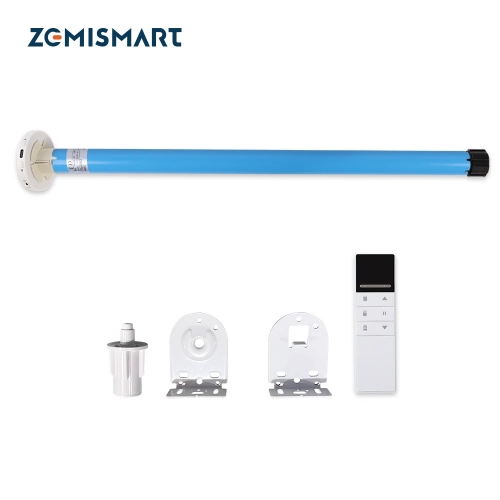 Zemismart Zigbee Roller Motor for 30mm Tube Rechargable Smart Electric Engine Alexa Google Assistant Smart Remote Control