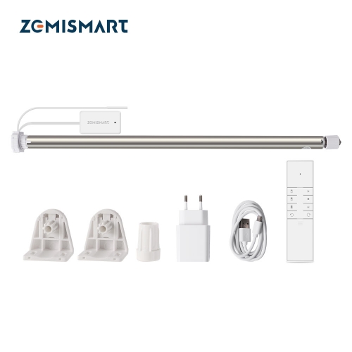 Zemismart Tuya Zigbee Plug-In Roller Blind Motor Compaticable with 17mm/25mm/28mm Tubes Voice App Control