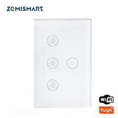 Zemismart Tuya Fan light Switch Enable Google Home Alexa