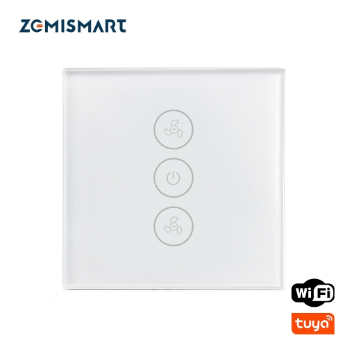 Zemismart EU Alexa Google Home Smart Ceiling Fan Switch Support Timer Speed Group Control