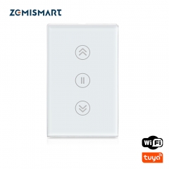 Zemismart New Design US WiFi Curtain Switch Alexa Google Home Smart Life TUYA Blind Wall Switches