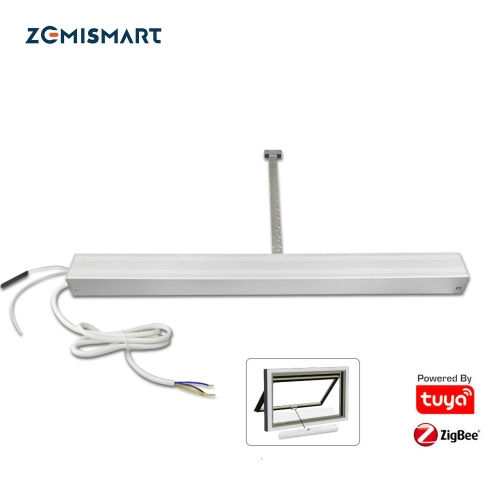 Zemismart Tuya Zigbee Motorized Window Opener Electric Chain Tuya Smart Life APP Alexa Google Home Control 110v 240v