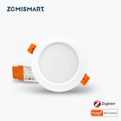 Zemismart ZigBee 3.0 Downlight 2.5 inch 3.5 inch 4.5 inch 6 inch RGBW Work with Amazon Alexa Echo  Smarthings Zigbee Hub