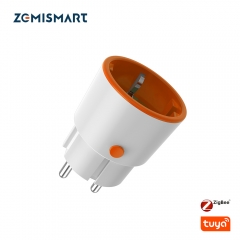 Zemismart Tuya Zigbee 16A EU Plug Power Monitor Smart Socket Alexa Google Home Voice Control Work with HomeKit via ZMHK-01 Hub