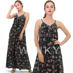 Vestidos bohemios con estampado floral y vestido largo maxi sexy de verano para mujeres