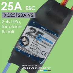XC2512BA V2, ESC 25A, 2-4s LiPo, for plane & heli