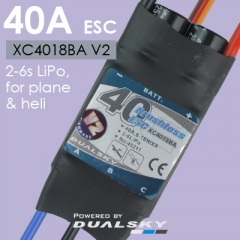 XC4018BA V2, ESC 40A, 2-6s LiPo, for plane & heli