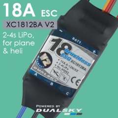 XC1812BA V2, ESC 18A, 2-4s LiPo, for plane & heli