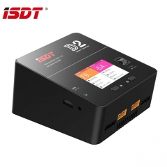 ISDT D2 200W 12A*2 AC Dual Channel Output Smart Battery Balance Charger for RC Multirotor Aircraft Battery Intelligent