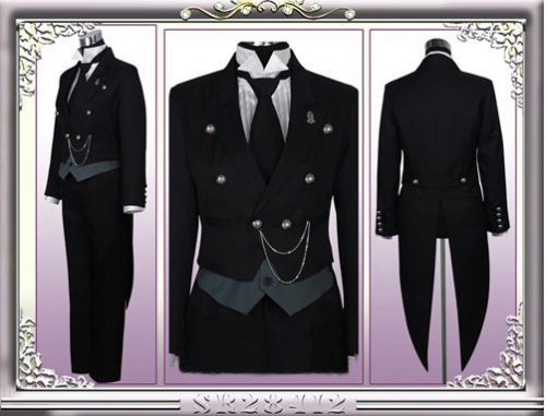 Black Butler Sebastian Cosplay Costume
