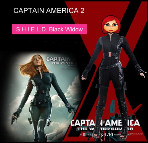 Captain America 2 Black Widow Costume