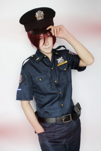 Free! Rin Matsuoka Cosplay Police Costume
