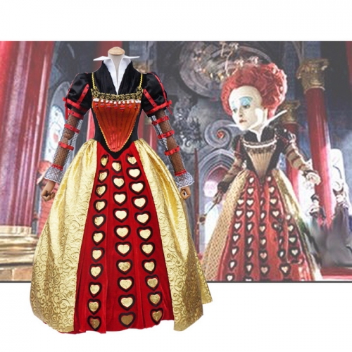 Alice In Wonderland The Red Queen Cosplay Costume