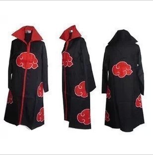 Naruto Akatsuki Itachi/Tobi Red Clouds Cloak