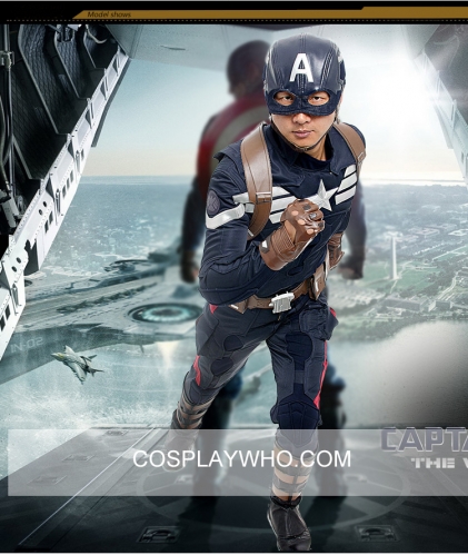 Captain America 2 Steve Rogers Cosplay Costume