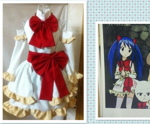 Fairy Tail Wendy White Dress Costume