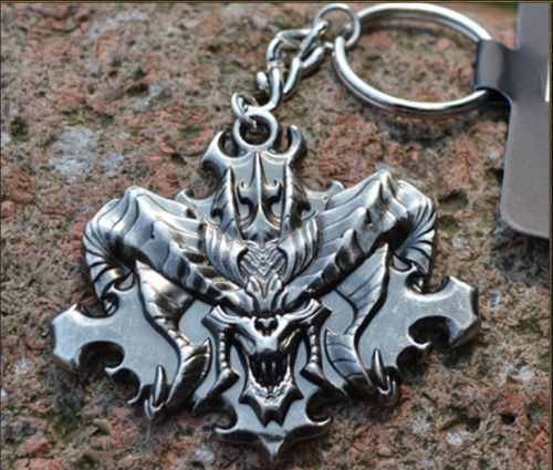 Diablo 3 Diablo face key pendant