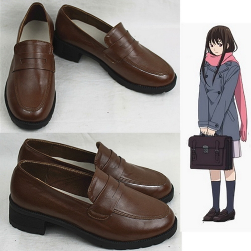 Noragami Hiyori Iki Cosplay Leather Shoes