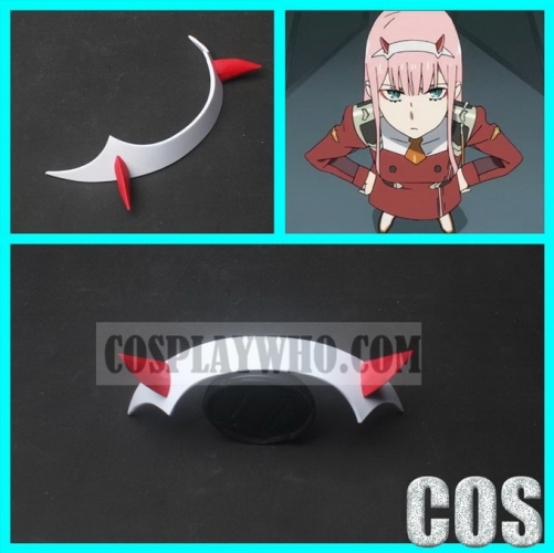 Darling in the Franxx Zero Two Red Horns Headband Prop