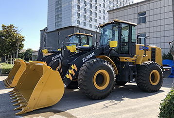 2 Palas Cargadoras Frontales XCMG ZL50GN Listas Para El Transporte De Exportación