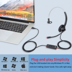 H360M USB Computer Headset Microphone Noise Cancelling