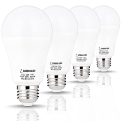 4 Pack LOHAS A19 LED Lights, 17Watt (150Watt Equivalent) LED Bulb, Daylight 5000k, Energy Saving Light Bulbs LED