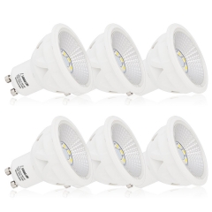 6 Pack LOHAS LED Bulbs GU10, LED 6W (50 Watt Equivalent), Warm White 2700K(Soft White) LED Light Bulbs