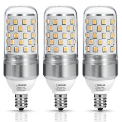LOHAS LED 9Watt Candelabra Bulb, 85W Equivalent,E12 Base, Warm White 2700K, T10 Bulbs for Chandelier Lighting, 900 LM, Not-Dimmable(3 Pack)