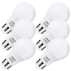 LOHAS LED Light Bulbs 60 Watt Equivalent, 5000K Daylight White, 9Watt, Medium Screw Base (E26), 240 Degree Beam Angle(Pack of 6)