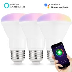 LOHAS Smart Wi-Fi Light Bulbs, Color changing,BR20 8W 3-Pack