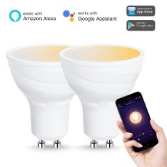 LOHAS Smart Wifi light bulbs for home, Alexa,GU10 Tunable White,2-Pack