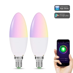 LOHAS E14 WiFi LED Candle Bulbs, Works with Alexa and Google Home(@Amazon.uk)