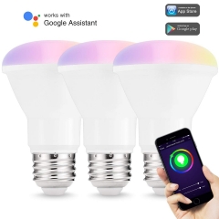 LOHAS BR20 Smart WIFI Bulb, Multi Color Dimmable, Smart phone Control, Compatible with Alexa and Google Home, 3 Pack