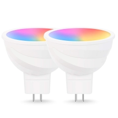 LOHAS LED Smart Bulb Work with Alexa and Google Home, MR16 5W, RGB Cool White 5800K