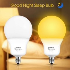 LOHAS LED Sleep Aid Light Bulbs,A19 E12 6W,Warm White 2500K