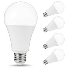 A21 LED Light Bulbs, 150-200W Equivalent(23W), Daylight White 5000K, 2500lm,  E26 Medium Base, 4 Pack