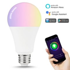 LOHAS Smart LED Bulb, A21 E26 100W Equivalent (14W), RGB, Cool White, Dimmable, Wifi APP Controlled, Alexa Google Assistant Compatible